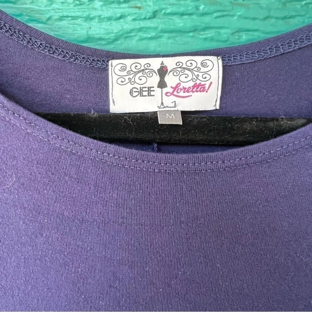 CLEARANCE Effortless Style Dolman Oversized Tunic Top Navy Blue Size Medium
